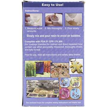 Alumilite Amazing Clear Cast Plus [8 oz A + 8 oz B (16 ounces) 2 Part Kit] UV Resistant Plastic Coating & Casting Epoxy Resin for Countertops, Cups, Tumblers & Crafts | High-Gloss Liquid Glass Finish