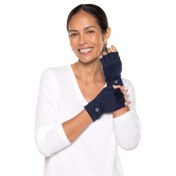 Coolibar UPF 50+ Ouray UV Fingerless Sun Gloves