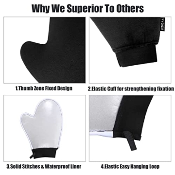 Yvoier Self Tanning Mitt with Elastic Wrist for Flawless Application
