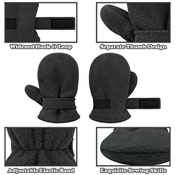 Comfortable Baby Mittens for Winter Fun 6-24 Months