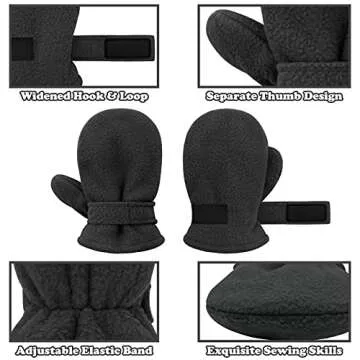 Comfortable Baby Mittens for Winter Fun 6-24 Months