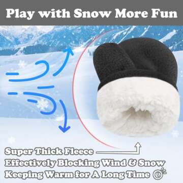 Comfortable Baby Mittens for Winter Fun 6-24 Months