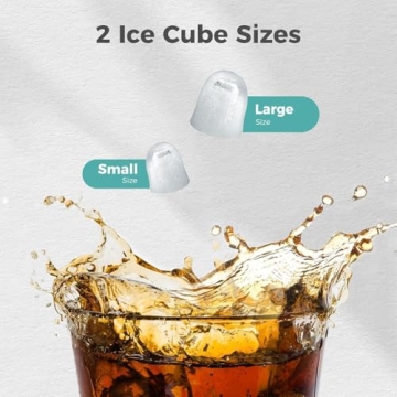 Kismile Portable Ice Maker with Rapid Ice Production
