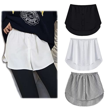 3 Pieces Adjustable Shirt Extender for Women - Style & Comfort in Layering