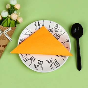 Vibrant Resinta 120-Piece Cocktail Napkin Set for Parties