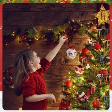 Velvet Christmas Bows - 24 Pcs Rustic Red Ribbons