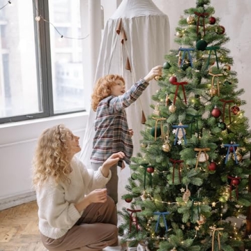 Velvet Christmas Bows - 24 Pcs Rustic Red Ribbons