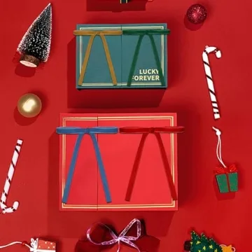 Velvet Christmas Bows - 24 Pcs Rustic Red Ribbons