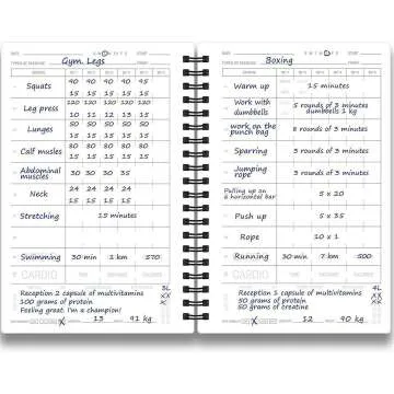 Fitness Log Book & Planner for Effective Goal Tracking