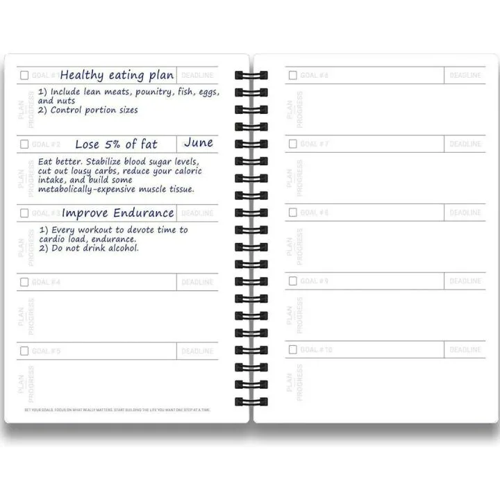 Fitness Log Book & Planner for Effective Goal Tracking
