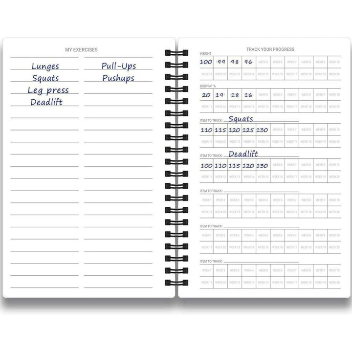 Fitness Log Book & Planner for Effective Goal Tracking