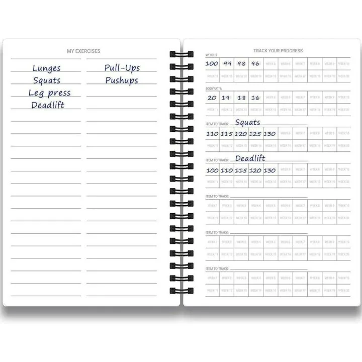 Fitness Log Book & Planner for Effective Goal Tracking