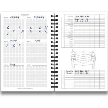 Fitness Log Book & Planner for Effective Goal Tracking