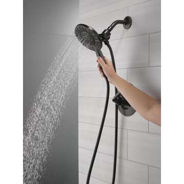Delta Faucet Arvo 14 Series Single-Handle Shower Faucet, Shower Trim Kit with 4-Spray In2ition 2-in-...