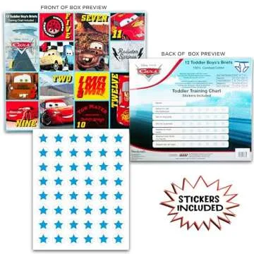 Disney Pixar Cars 12pk Unboxing Briefs for Kids