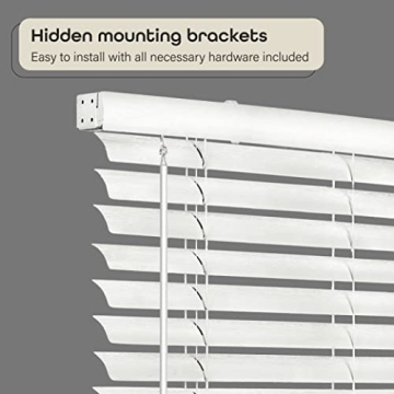 Achim Cordless Room Darkening Blinds - 35x64 White