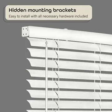 Achim Cordless Room Darkening Blinds - 35x64 White