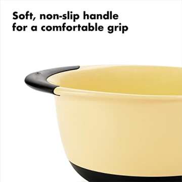 OXO Plastic Good Grips 3-Piece Mixing Bowl Set - Assorted Colors, Blue/Green/Yellow