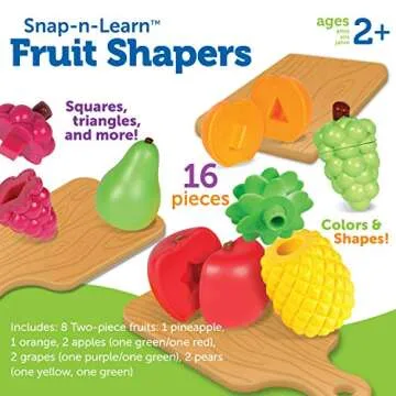 Fun Learning Resources Snap-n-Learn Fruit Shapers Toy