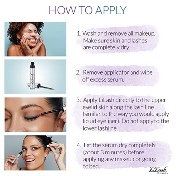 LiLash Serum for Long, Fuller Eyelashes - 90-Day Supply