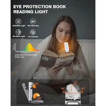 Versatile 2-Pack USB Rechargeable Book Lights for Night Reading
