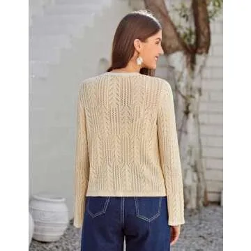Lightweight Cropped Cardigan for Women - Stylish & Versatile