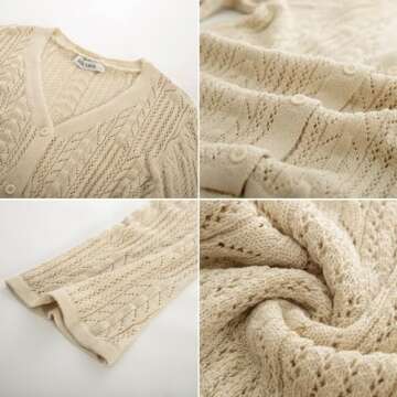 Lightweight Cropped Cardigan for Women - Stylish & Versatile