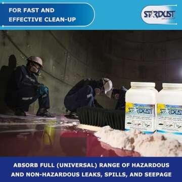 STARDUST Spill Products D710 Comprehensive Quick Response Spill Kits for Vehicles with Heavy Duty Duffle, (2) 5-Quart Dispenser, PPE Kit, Broom Head, Broom Handle, Dust Pan, (10) Disposal Bags
