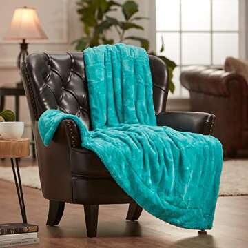 Chanasya Premium Faux Fur Throw Blanket - Luxe Comfort
