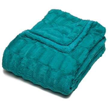 Chanasya Premium Faux Fur Throw Blanket - Luxe Comfort