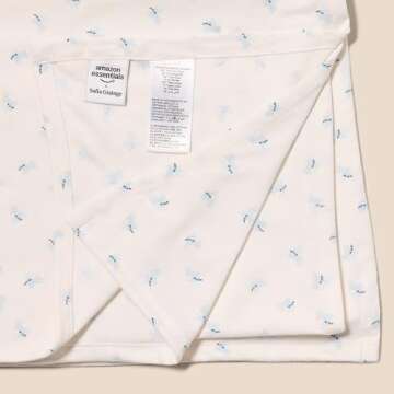 Amazon Essentials x Sofia Grainge Unisex Babies' Swaddle Blanket, Pack of 3, Bunnies/Pale Blue/Polar Bear, One Size