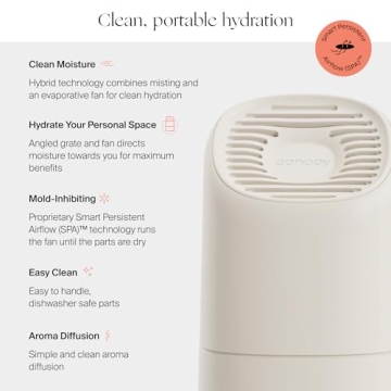 Canopy Portable Humidifier - 11 Hours of Hydration