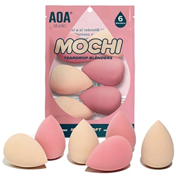 AOA Studio Makeup Mochi Sponge Set - 6 Latex Free Blenders