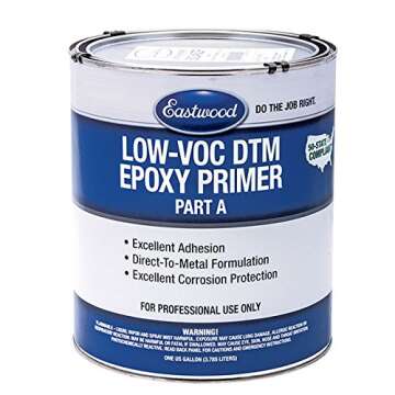 Eastwood Gray Epoxy Steel Aluminum Fiberglass Primer and Sealer Gallon 1:1 Corrosion Resistance