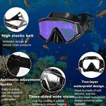 AQUA A DIVE SPORTS Mask - Anti-Fog Snorkeling Goggles