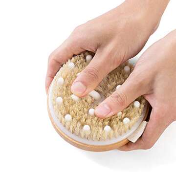 Ithyes Natural Body Brush for Exfoliation and Relaxation