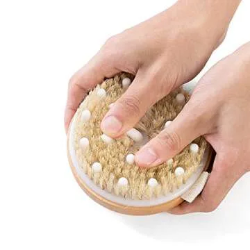 Ithyes Natural Body Brush for Exfoliation and Relaxation