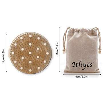 Ithyes Natural Body Brush for Exfoliation and Relaxation