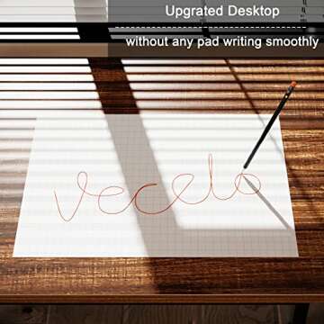 VECELO 66 Inch L-Shaped Computer Desk Home Office Desk With Cpu Stand/Pc Laptop Study Writing Table For Home Office Workstation Wood & Metal,Walnut