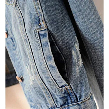 Shop Kedera Distressed Denim Jacket for Women