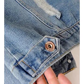 Shop Kedera Distressed Denim Jacket for Women