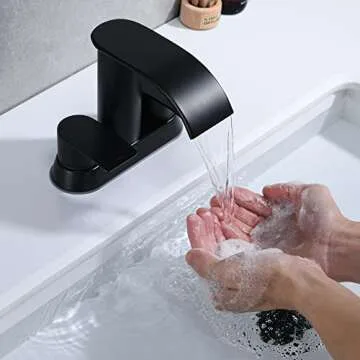 Ultimate Unicorn Waterfall Bathroom Sink Faucet Matte Black