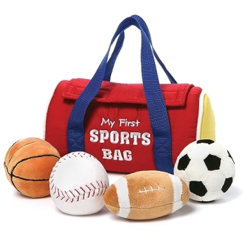 Baby GUND My First Sports Bag - 5 Piece Plush Playset for Toddlers