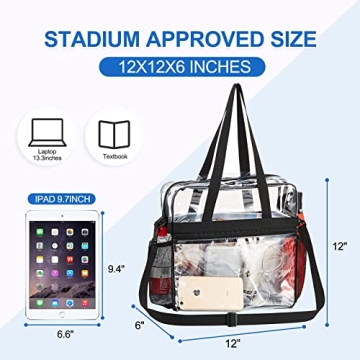Shop USPECLARE Stadium Approved Clear Tote Bag Today
