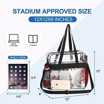 Shop USPECLARE Stadium Approved Clear Tote Bag Today