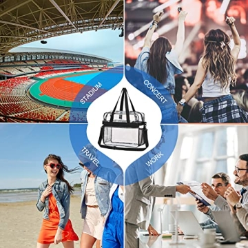 Shop USPECLARE Stadium Approved Clear Tote Bag Today