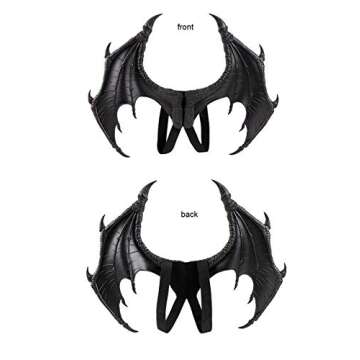 Himine Dragon Wings Props Cosplay Wing With Tail (Black)