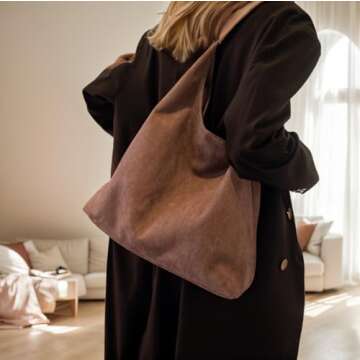 Stylish LIERWOI Suede Purse for Women - Perfect for Everyday