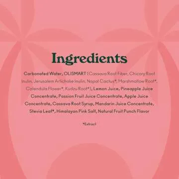 OLIPOP Prebiotic Soda Pop, Tropical Punch, A New Kind of Soda Packed with Prebiotics, Fiber, and Botanicals, Gluten Free, Vegan, GMO Free, 12oz (12-Cans)