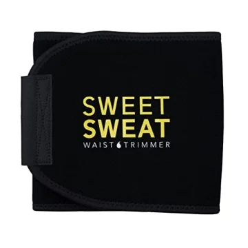 Sweet Sweat Waist Trimmer for Women and Men - Adjustable Sweat Band for High Intensity Training